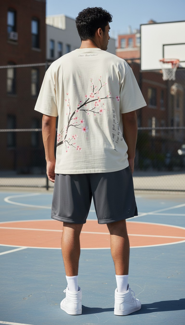 Playera Oversize "Dear Basketball" AlleyOop Athletics