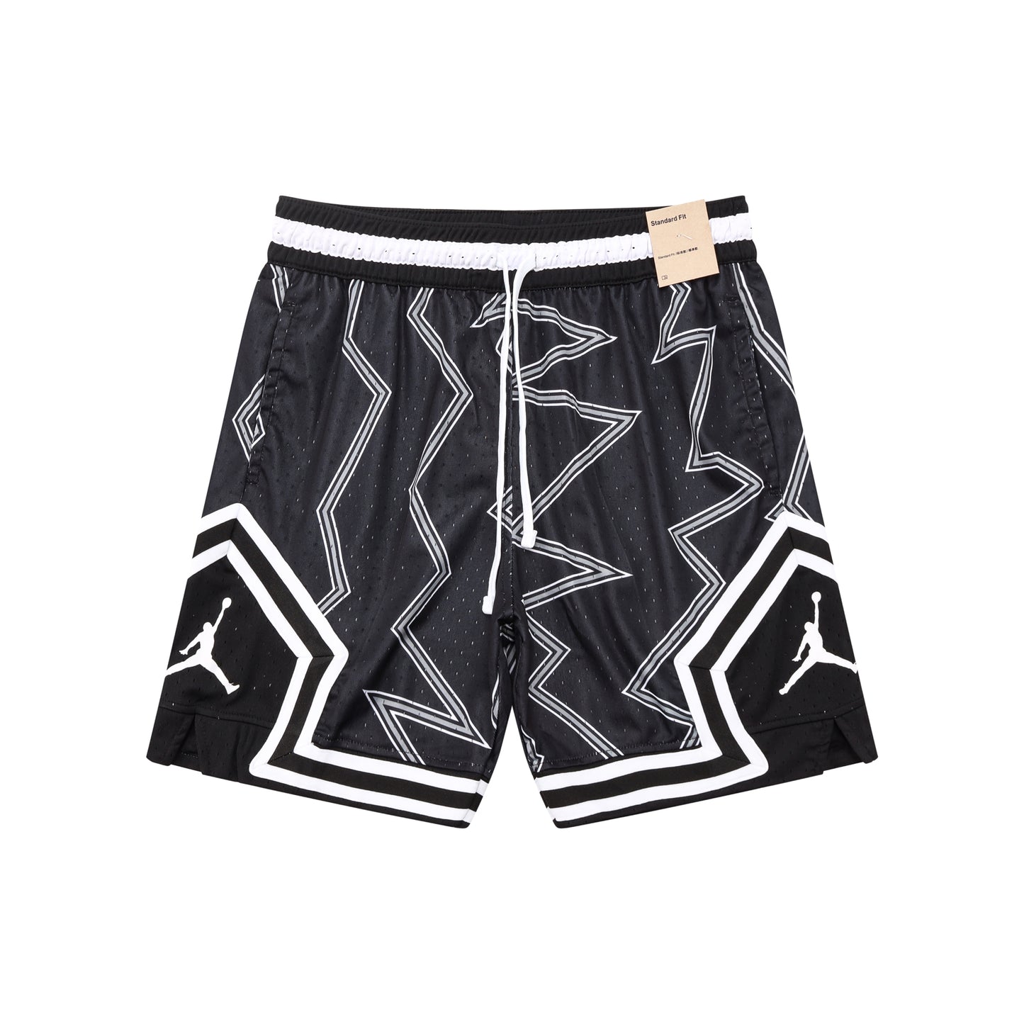 Shorts Diamond Big Kids – MJ Printed Sport Edition Negro