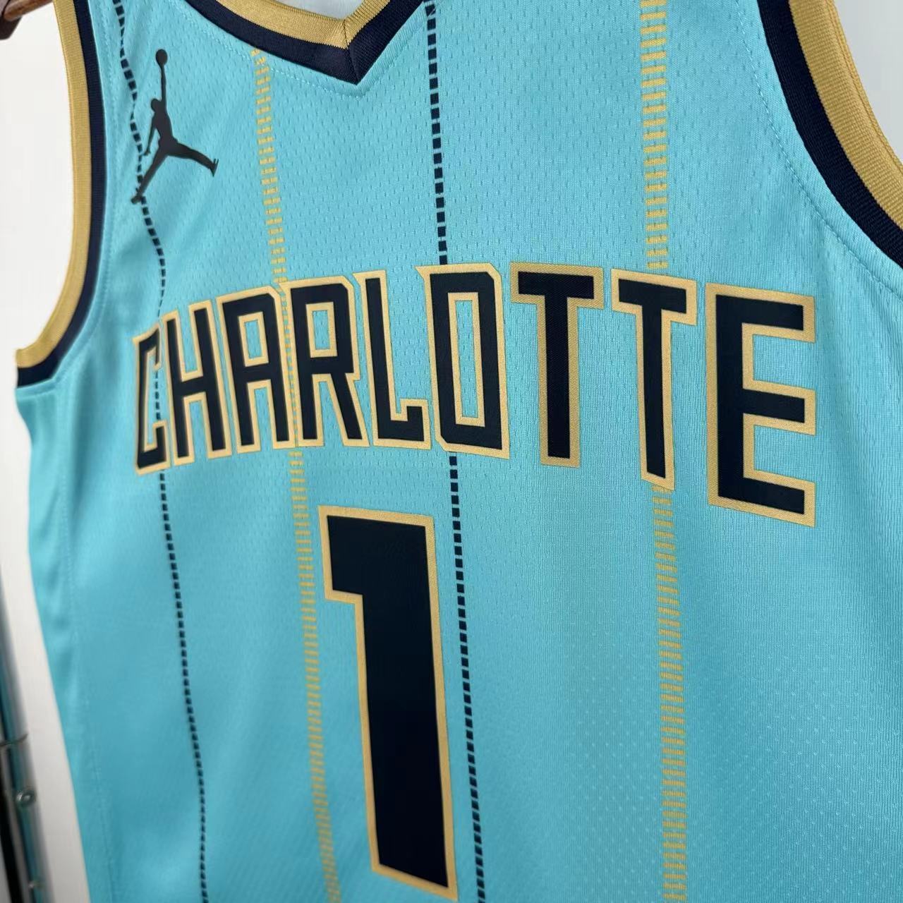 Jersey Charlotte Hornets City Edition – LaMelo #1 Menta 202