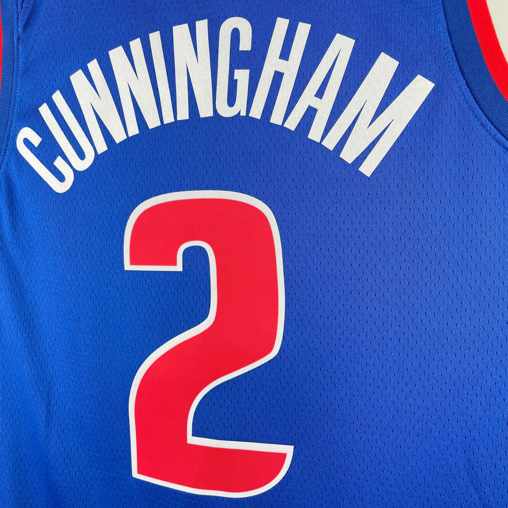 Jersey Detroit Pistons Icon Edition – Cade Cunningham #2 Azul