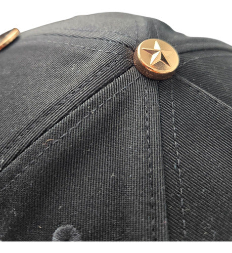 Gorra Bar B Star Gold Rose Diamante Black Oro Rosado