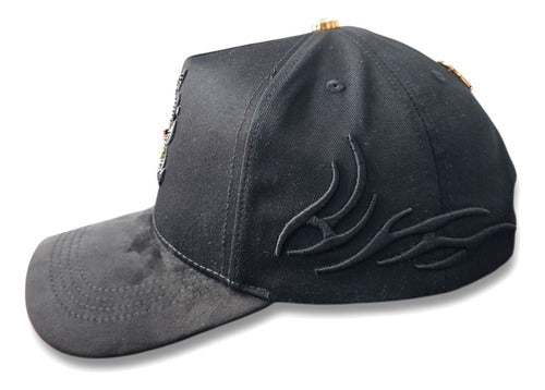 Gorra Bar B Star Gold Rose Diamante Black Oro Rosado