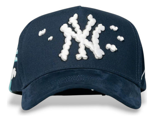 Gorra Thirtyone New York Clouds Aniversario Azul Ny 31hats