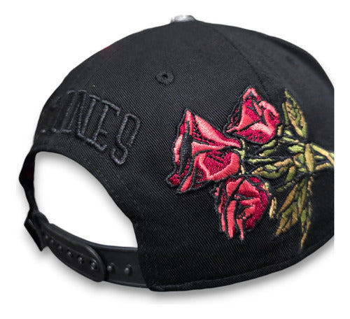 Gorra Jc Hats X Tito Double P Rosones Cristales Negro Dandy