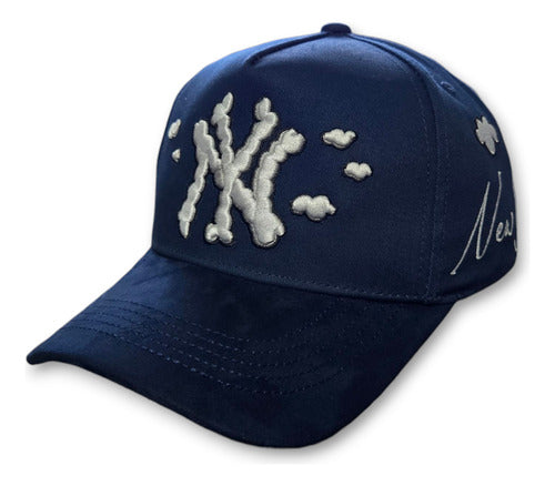 Gorra Thirtyone New York Clouds Aniversario Azul Ny 31hats
