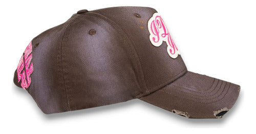 Gorra Dandy Hats Deserve It All Cafe Rosa Rasgada Drop