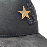 Gorra Bar B Star Gold Rose Diamante Black Oro Rosado