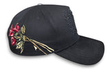 Gorra Jc Hats X Tito Double P Rosones Cristales Negro Dandy