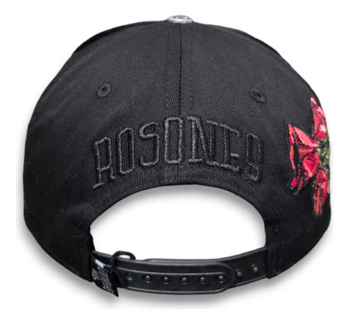 Gorra Jc Hats X Tito Double P Rosones Cristales Negro Dandy