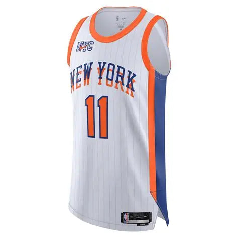Jersey New York Knicks City Edition – Brunson #11 blanclo y Naranja 2024
