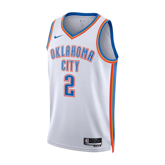 Jersey Oklahoma City Thunder Association – Shai Gilgeous-Alexander #2 Blanco