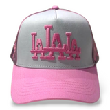 Gorra Diseño Rude Awakenings La La La Malla Trucker Rosa