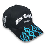 Gorra Diseño Dandy Hats Los Angeles Dandy Club Flamas Azules