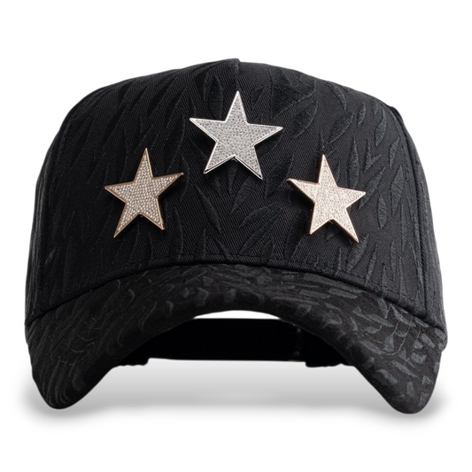 Gorra Diseño Bar Ct Rockstar 7 Estrellas Oro Diamantes