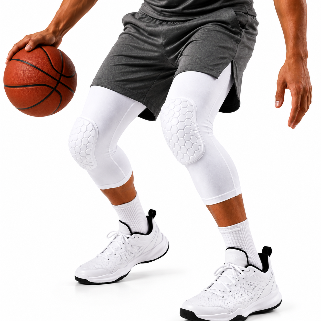 Licra Basketball Pro | Protección Hexagonal para Rodillas
