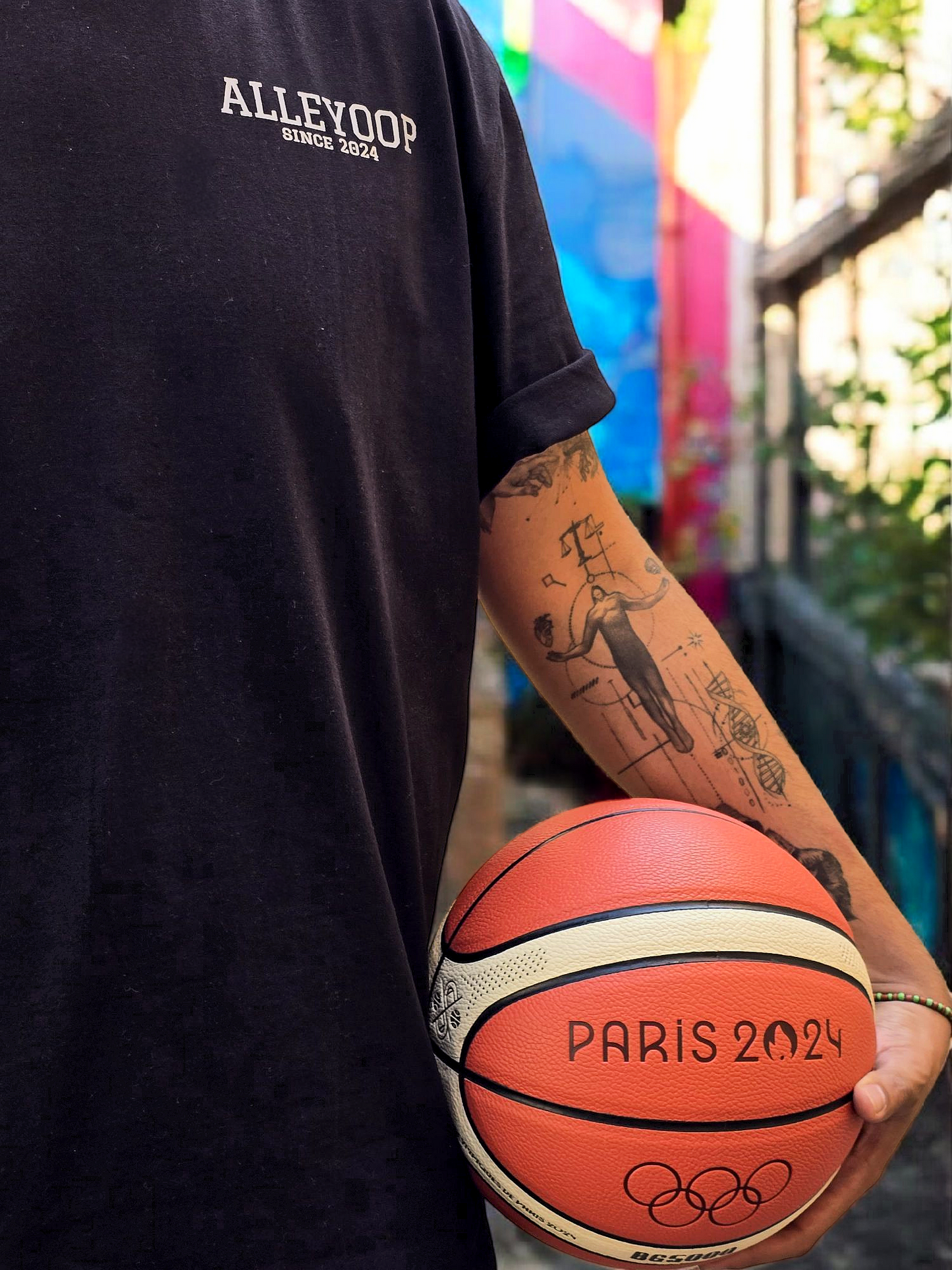 Playera Semi Oversize “Basketball Never Stop” – Drop 1 Diseño Exclusivo AlleyOop