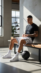 Shorts Diamond Basic  – MJ Sport Edition Blanco Negro