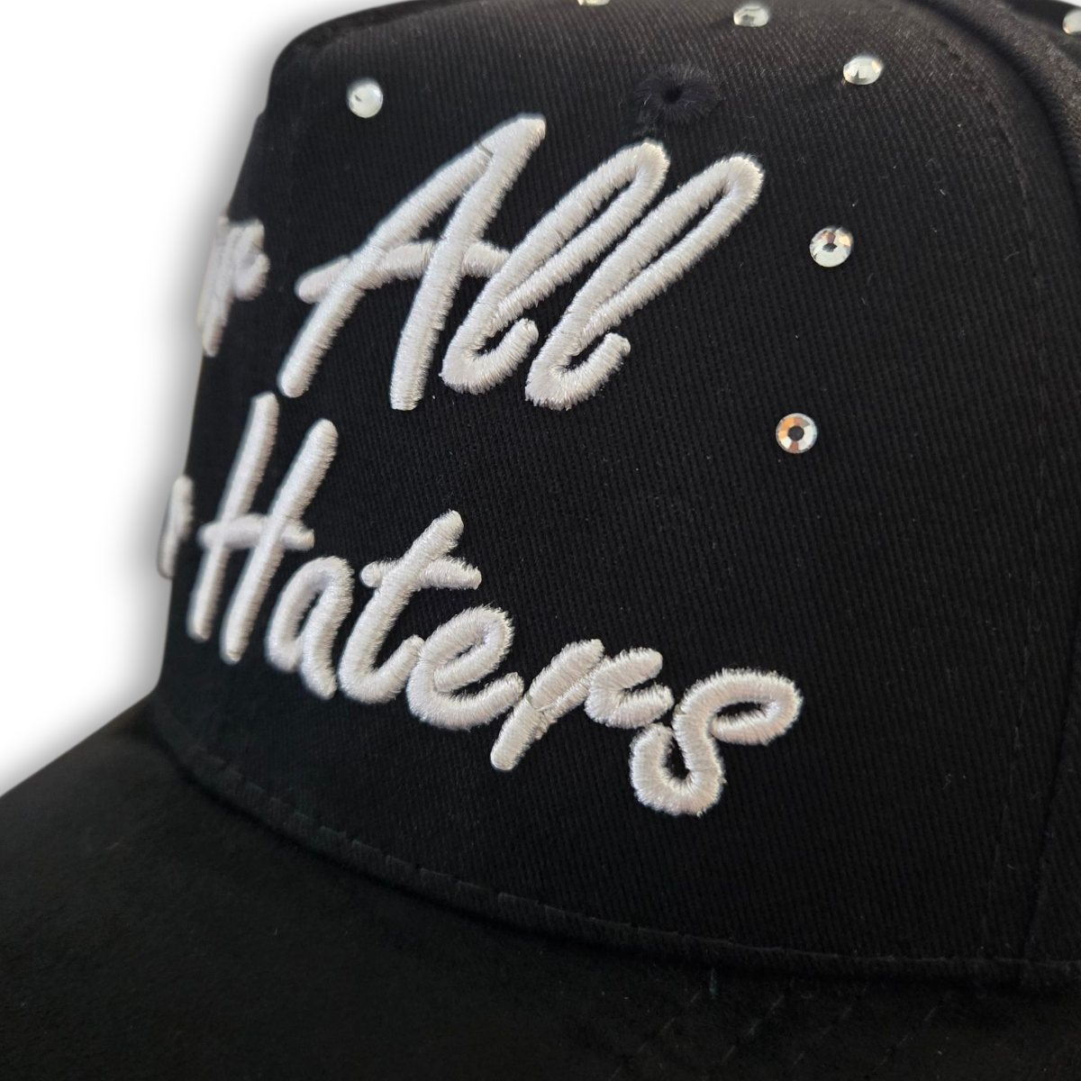 Gorra Diseño Dandy X Tombochio Cristales Haters Negro