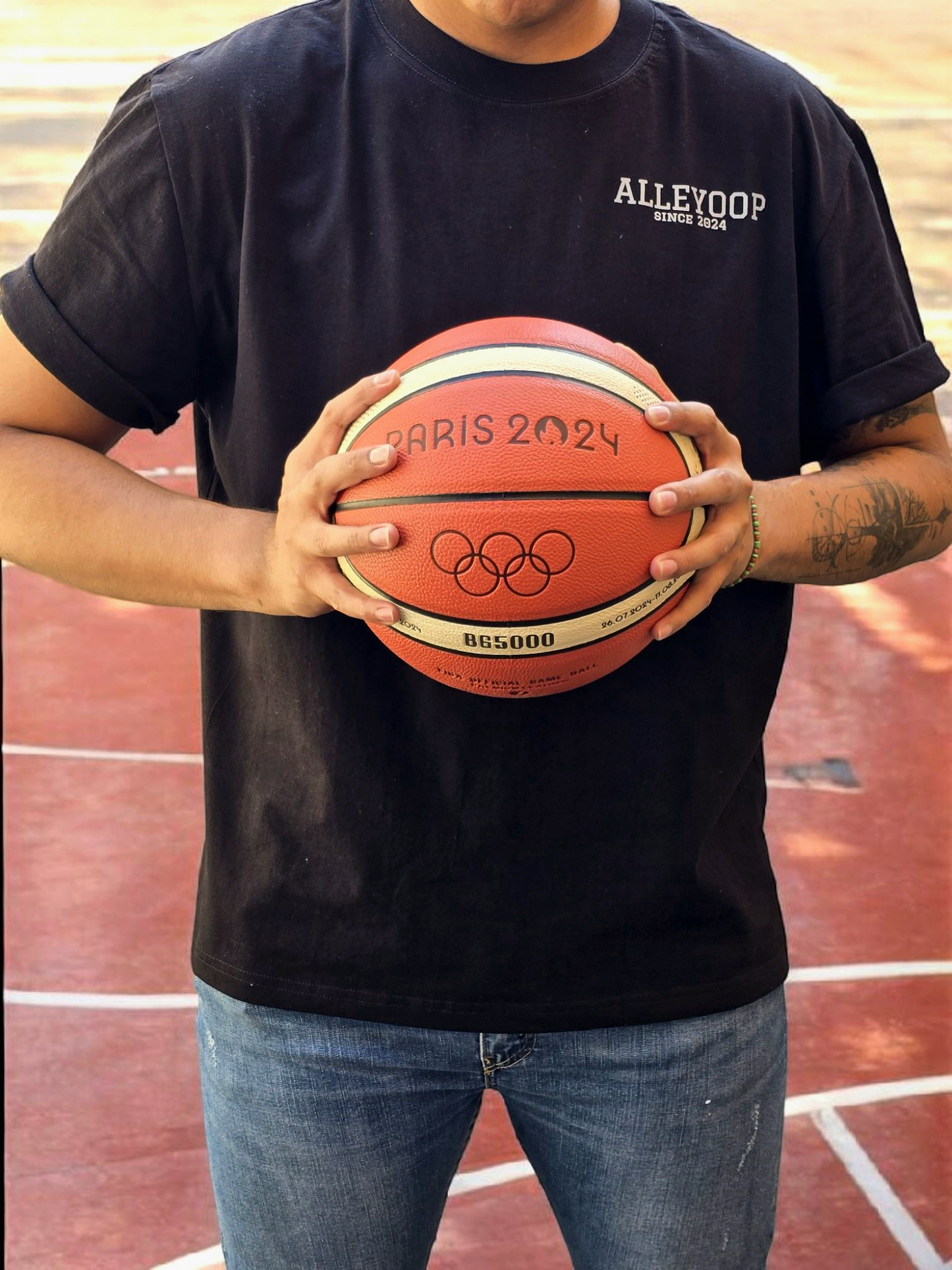 Playera Semi Oversize “Basketball Never Stop” – Drop 1 Diseño Exclusivo AlleyOop