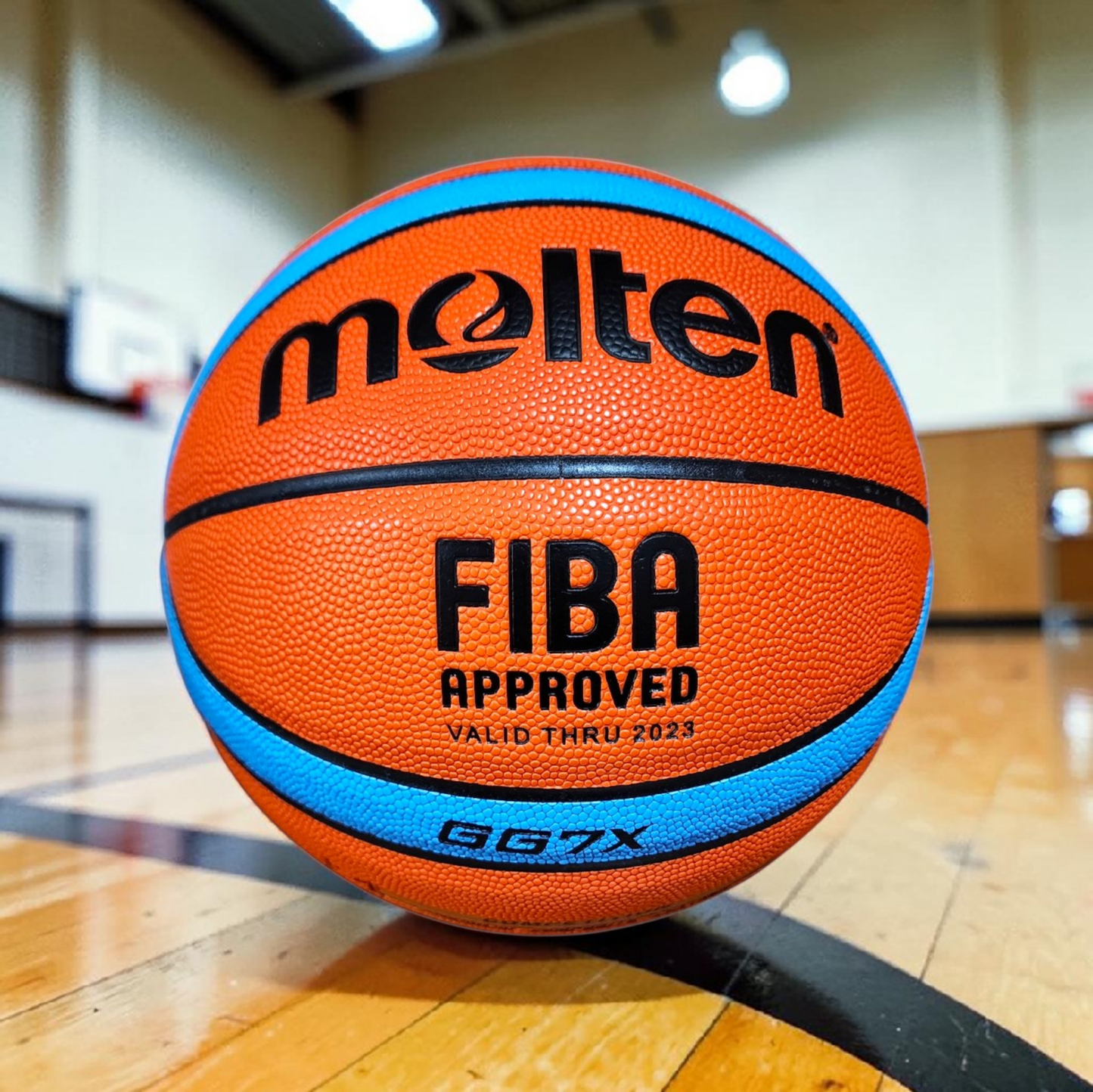 Balón De Básquetbol Molten GG7X Interior/Exterior Naranja - Azul Piel Sintética