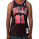 Jersey Clásico Chicago Bulls 1995-96 – Dennis Rodman #91 Negro