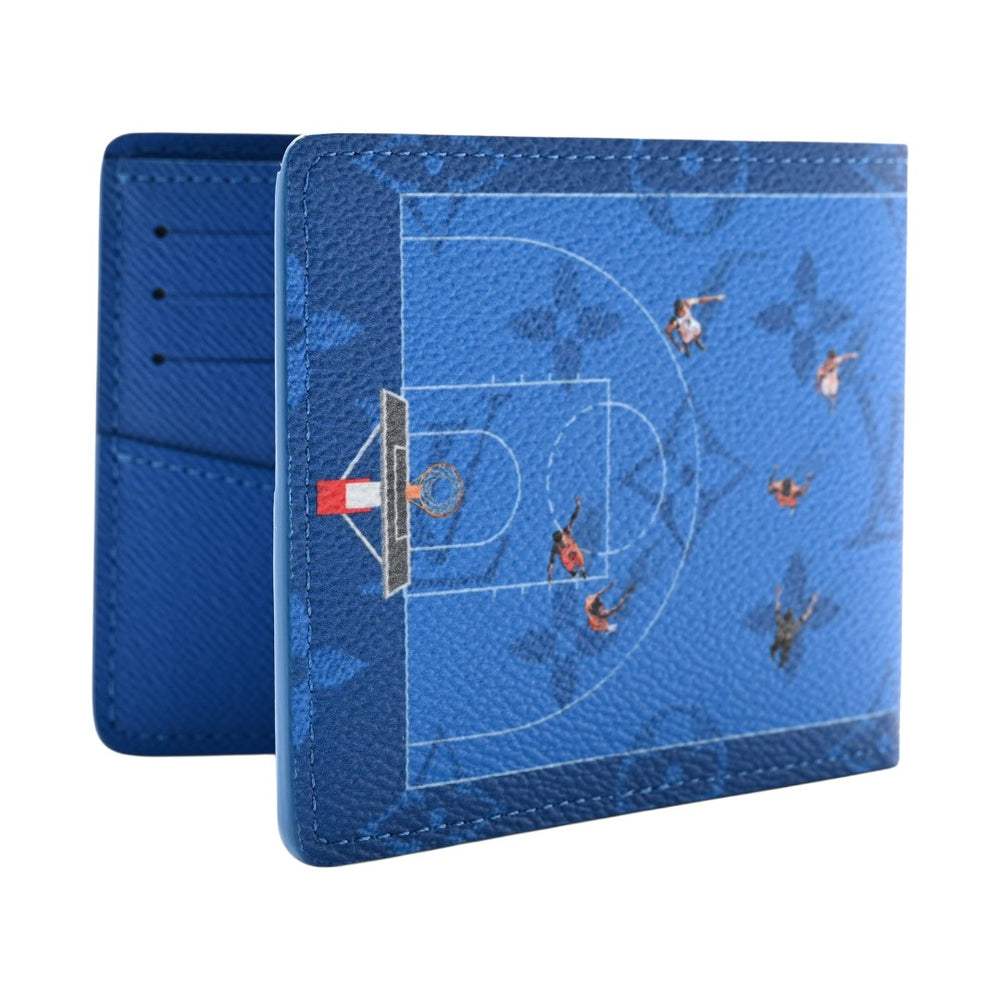 Cartera Cancha Básquetbol Azul – Basketball Wallet