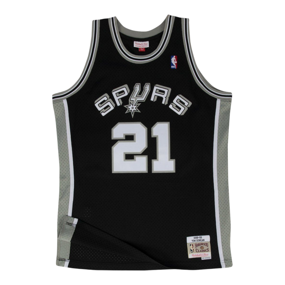 Jersey Clásico San Antonio Spurs 1998-99 – Tim Duncan #21 Negro