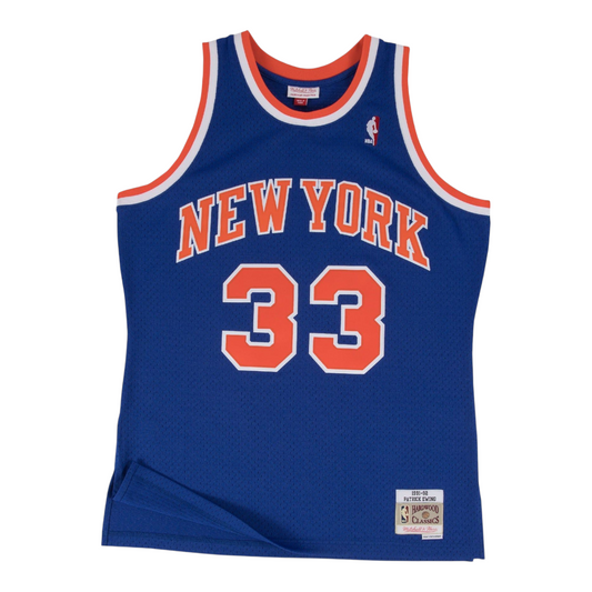 Jersey Clásico New York Knicks 1991-92 – Patrick Ewing #33 Azul