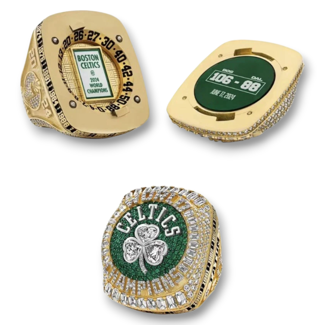 Anillo Campeones Boston Celtics 2024 – Tatum Edición Conmemorativa