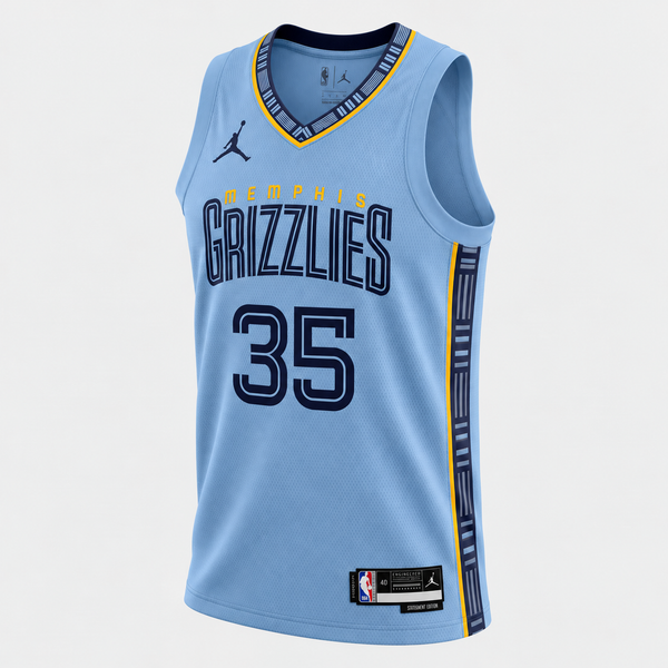 Jersey Memphis Grizzlies Statement – Karim López #35 Azul Claro