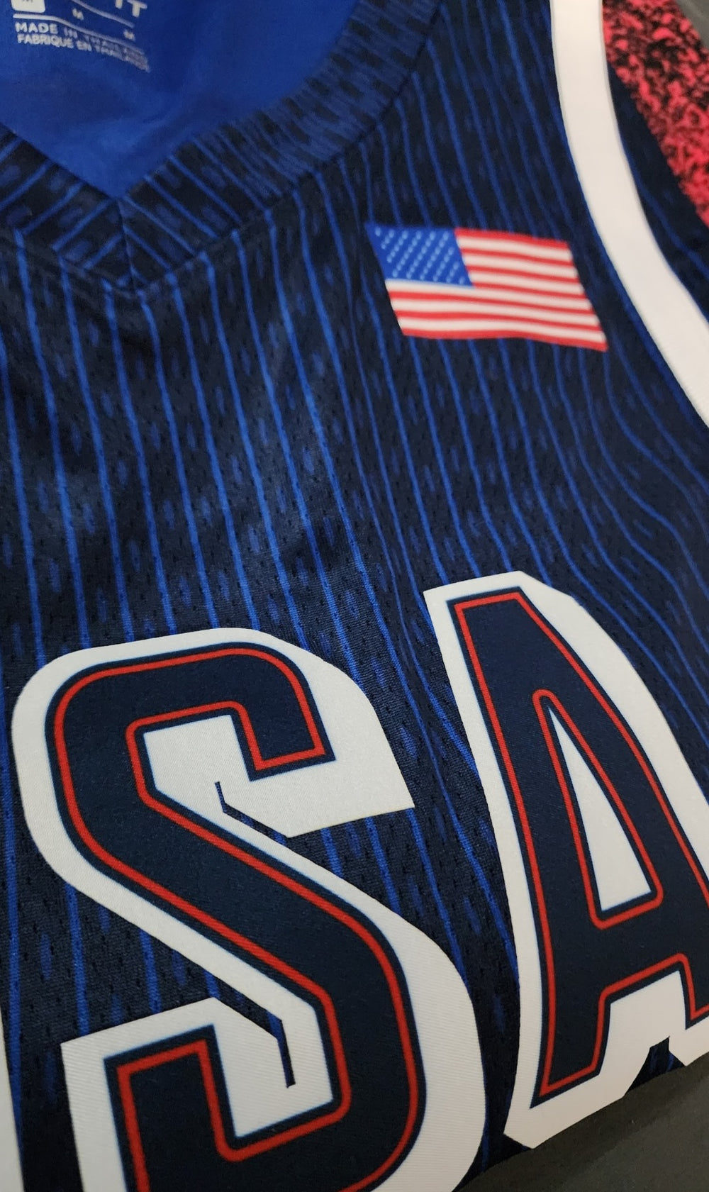 Jersey USA Basketball Juegos Olímpicos 2024 – #5 Edwards Azul