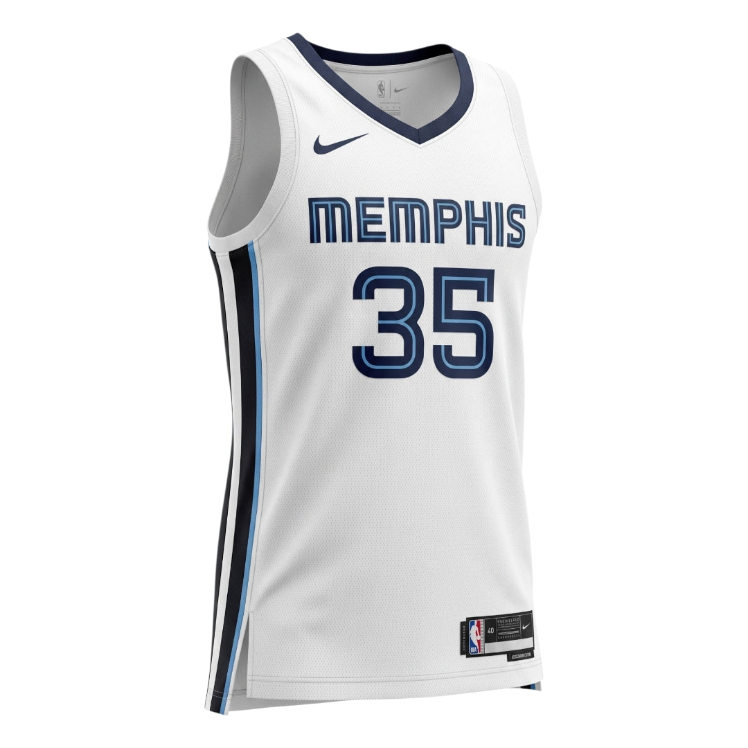 Jersey Memphis Grizzlies Association – Karim Lopez #35 Blanco