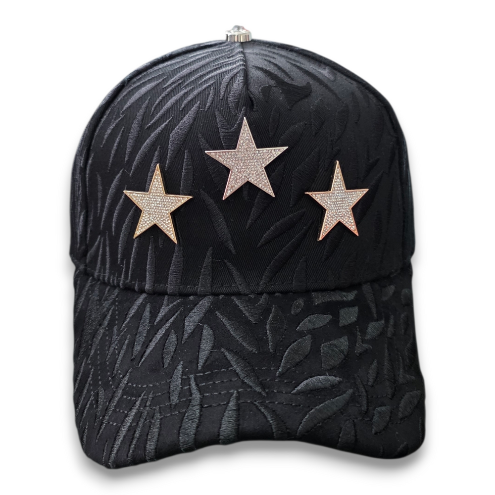 Gorra Diseño Bar Ct Rockstar 7 Estrellas Oro Diamantes