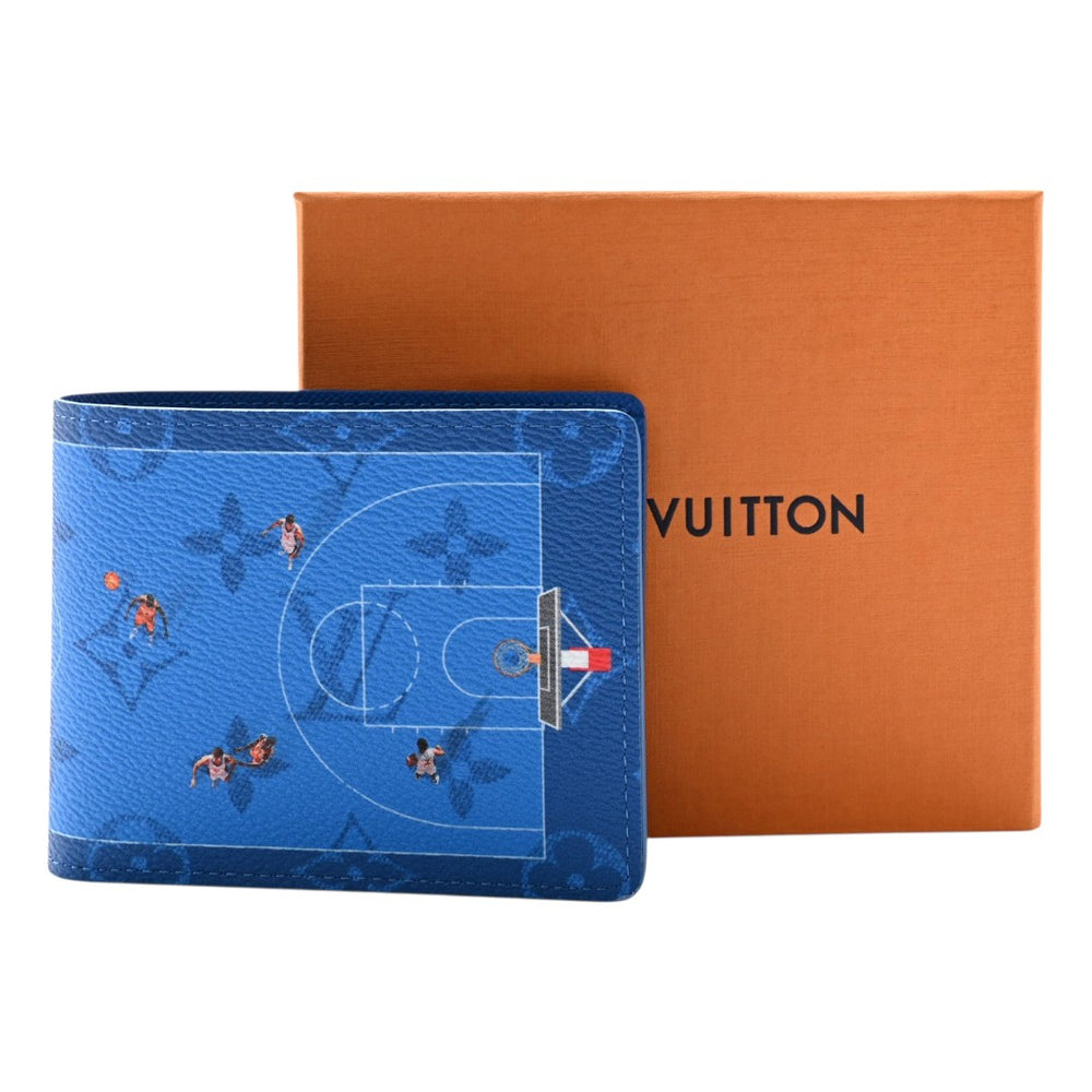 Cartera Cancha Básquetbol Azul – Basketball Wallet