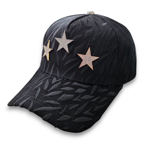 Gorra Diseño Bar Ct Rockstar 7 Estrellas Oro Diamantes