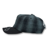 Gorra Diseño Dandy Hats La Plaid Negro Gris Pana Drop