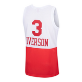 Jersey Clásico Philadelphia 76ers 2003-2004 – Allen Iverson #3 Rojo/Blanco