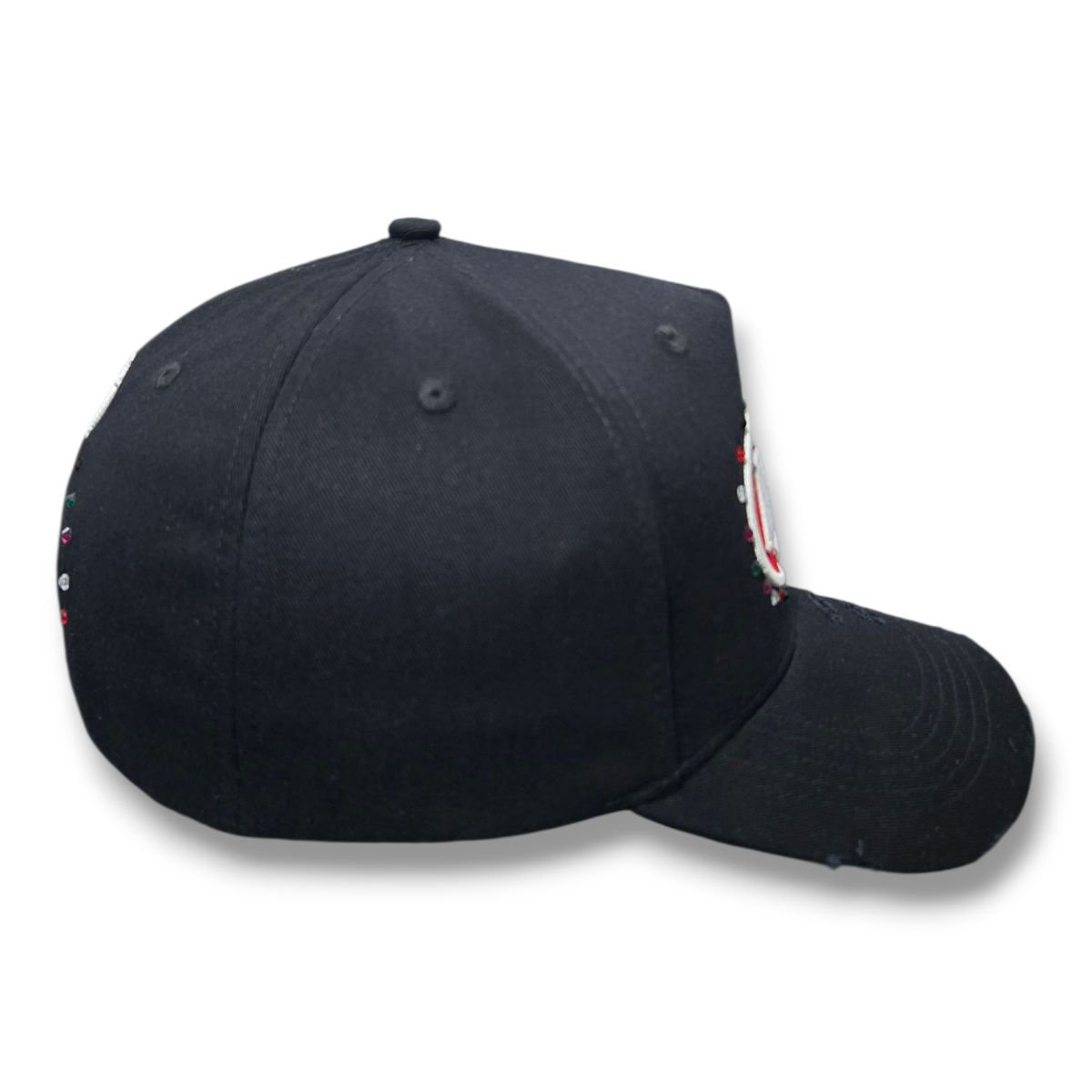Gorra Diseño Dandy Hats Doe Negro Rojo Cristales Drop
