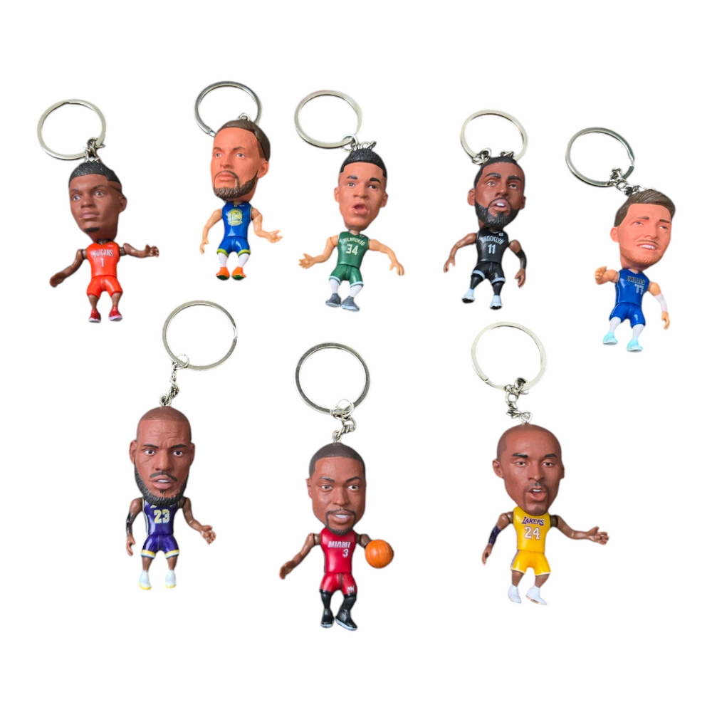 Llavero Figura de Jugador de Básquetbol – Mini Coleccionable con Balón