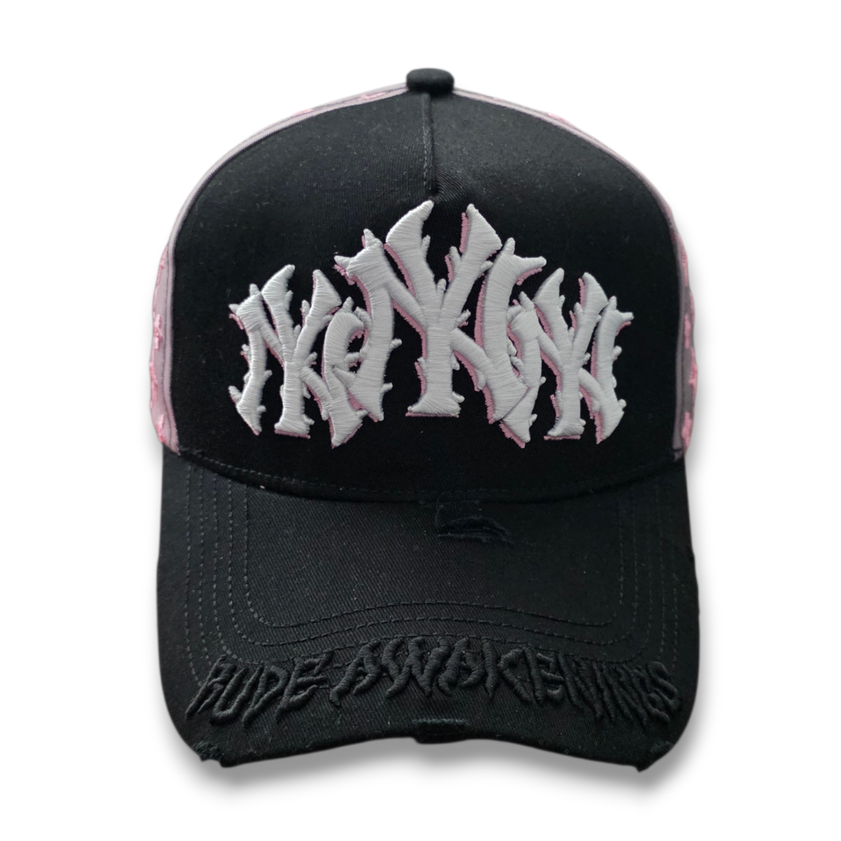 Gorra Rude Awakenings Ny Thorns Negro Rosa Nanana Drop