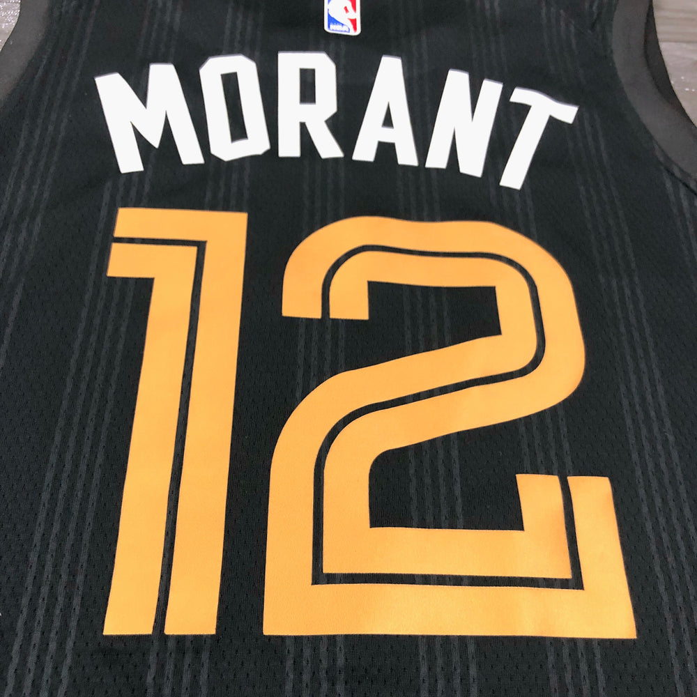 Jersey City Edition 2022 Memphis Grizzlies – Ja Morant #12 Negro