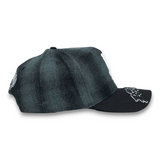 Gorra Diseño Dandy Hats La Plaid Negro Gris Pana Drop
