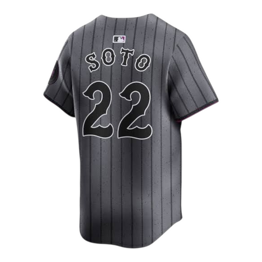Jersey NYM Gris con Morado Edición Nueva – Soto #22