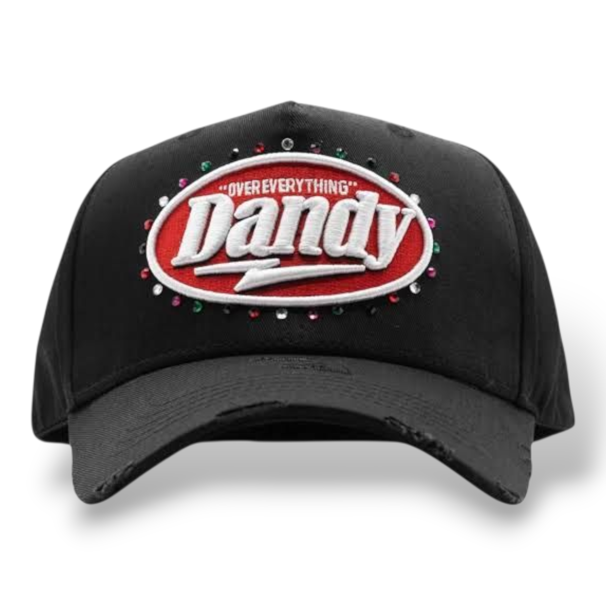 Gorra Diseño Dandy Hats Doe Negro Rojo Cristales Drop