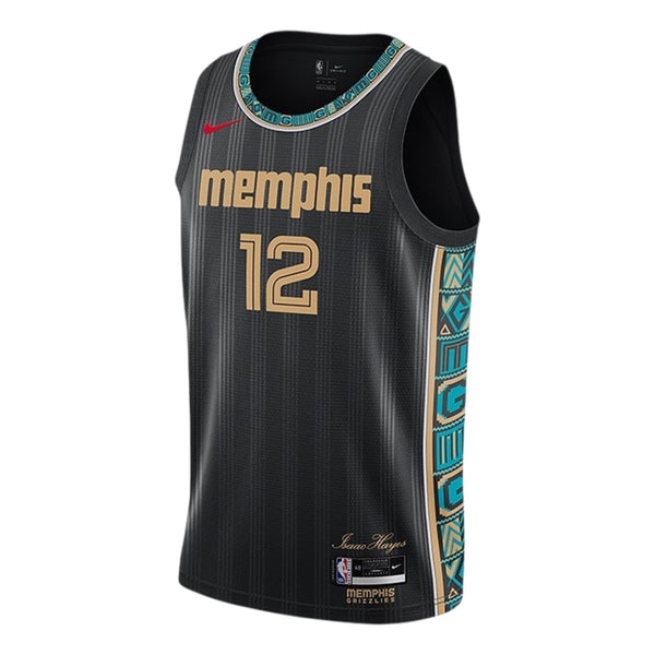 Jersey City Edition 2022 Memphis Grizzlies – Ja Morant #12 Negro