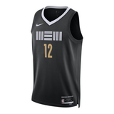 Jersey City Edition 2023 Memphis Grizzlies – Ja Morant #12 Negro