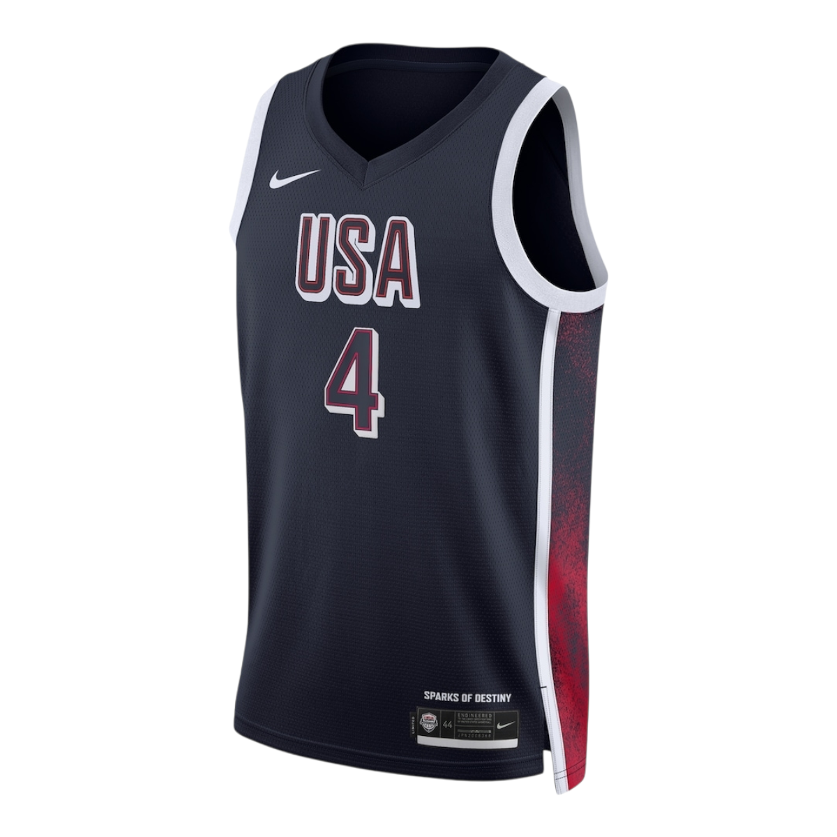 Jersey USA Basketball Juegos Olímpicos 2024 – #4 Curry Azul