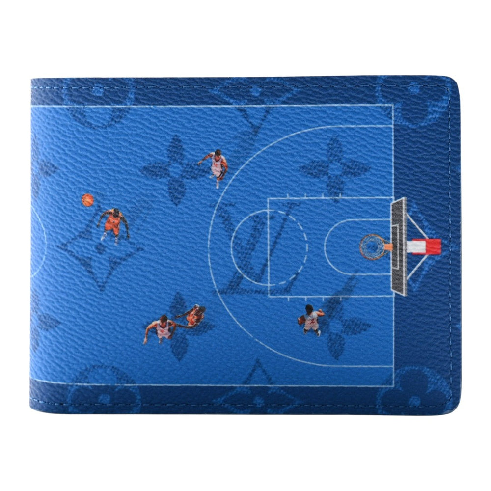 Cartera Cancha Básquetbol Azul – Basketball Wallet