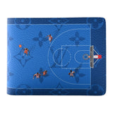 Cartera Cancha Básquetbol Azul – Basketball Wallet
