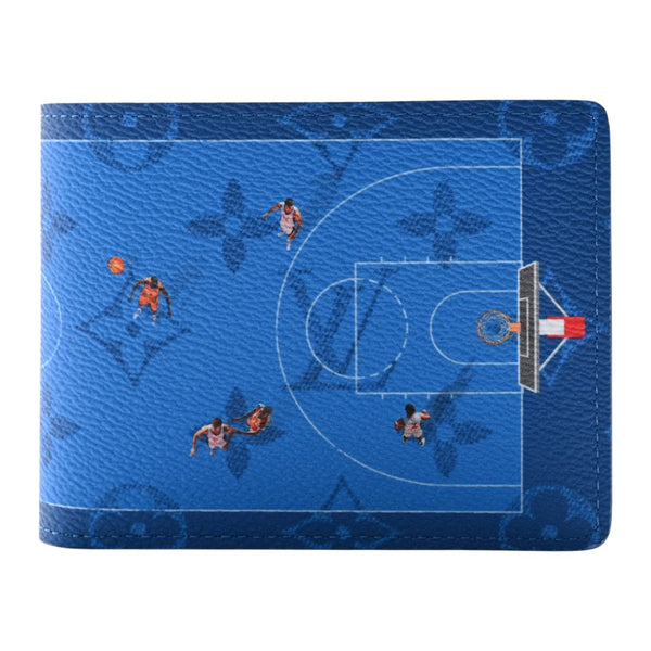 Cartera Cancha Básquetbol Azul – Basketball Wallet